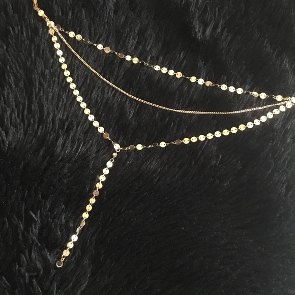 ✨Gold Layered Choker Necklace NWOT✨ - Picture 2 of 6